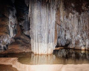 Inside Hoq Cave in Socotra